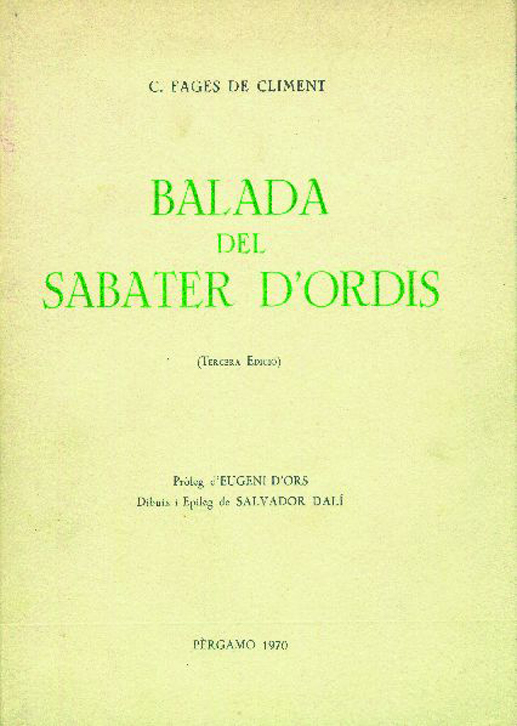 Balada del sabater d'Ordis, de Carles Fages de Climent