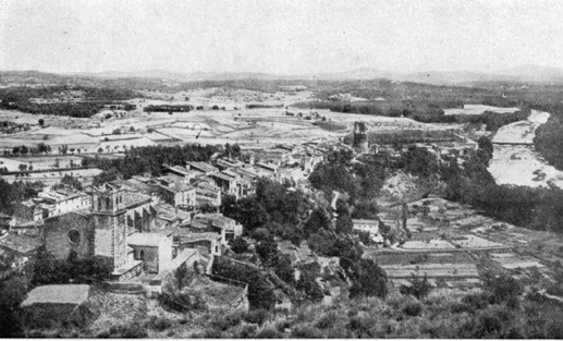 La vila d'Hostalric des del Castell