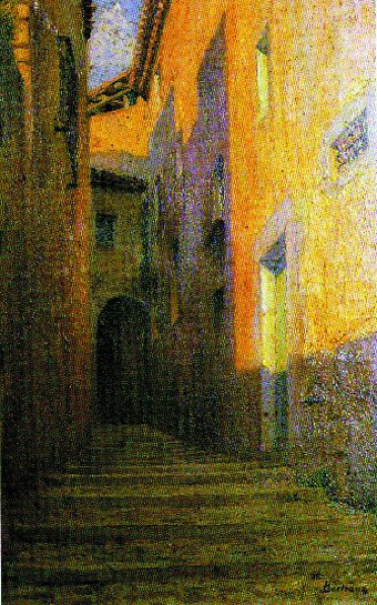 El carrer de l'Escola Pia [de Prudenci Bertrana], extret de "Bertrana i la seva &egrave;poca"