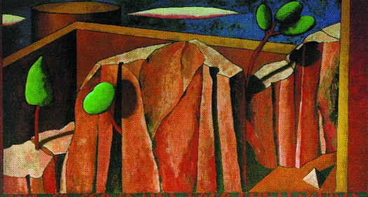 Mural de la Facultat de Lletres [de Narc&iacute;s Comadira]