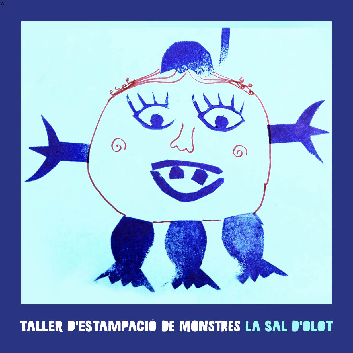 La Sal d'Olot-Taller d'estampació de monstres sobre cartró