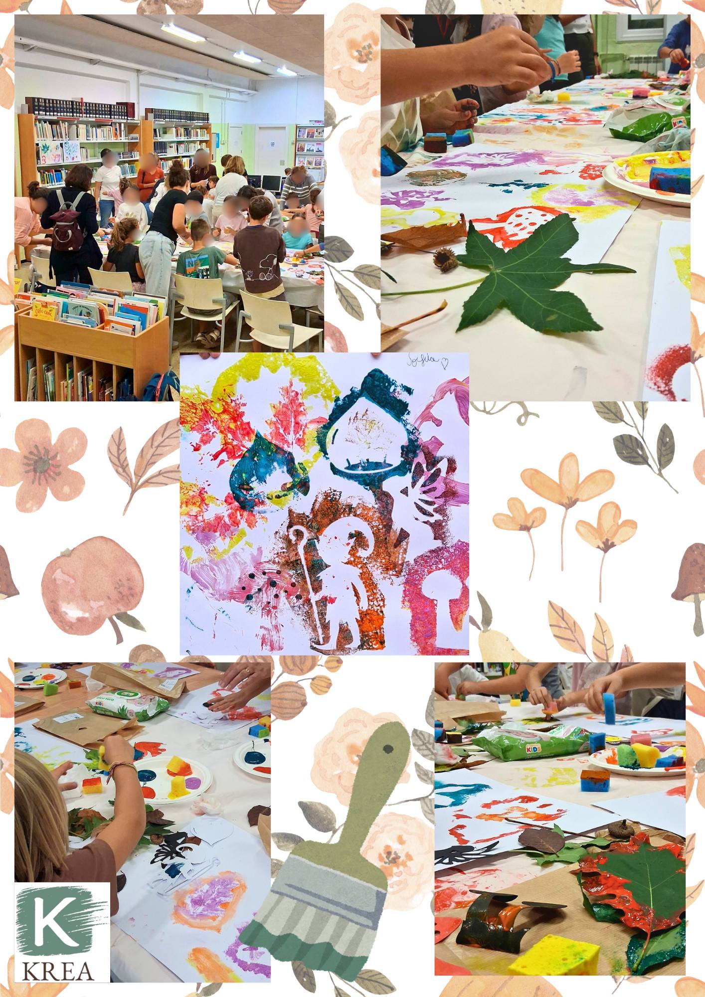 Krea-kreatiu-Taller d'estampació amb elements naturals