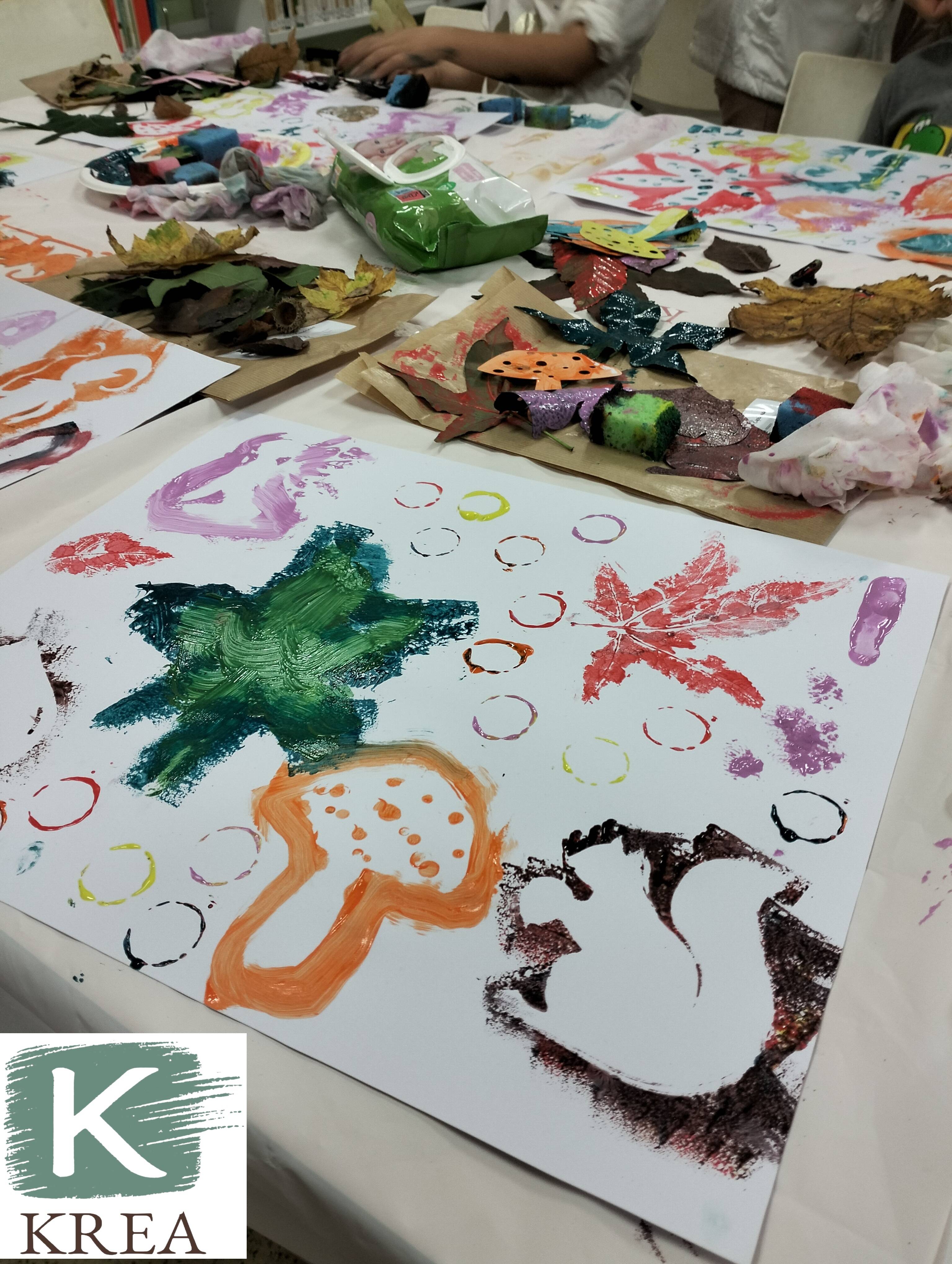 Krea-kreatiu-Taller d'estampació amb elements naturals