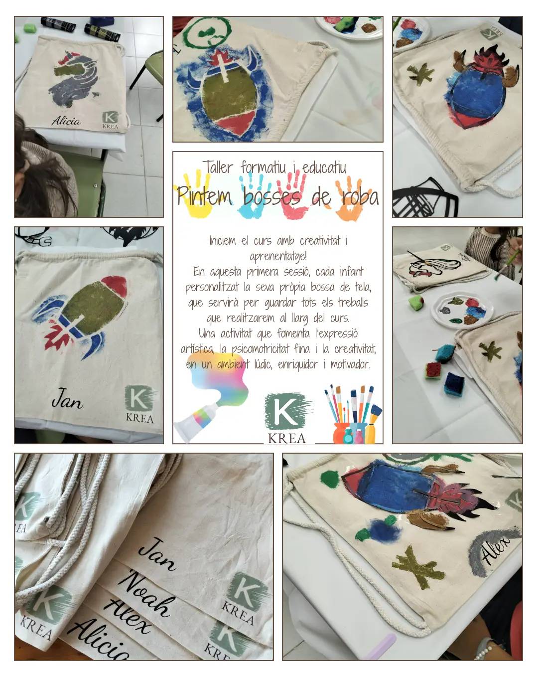 Krea-kreatiu-Taller trimestral per a infants (12 sessions)