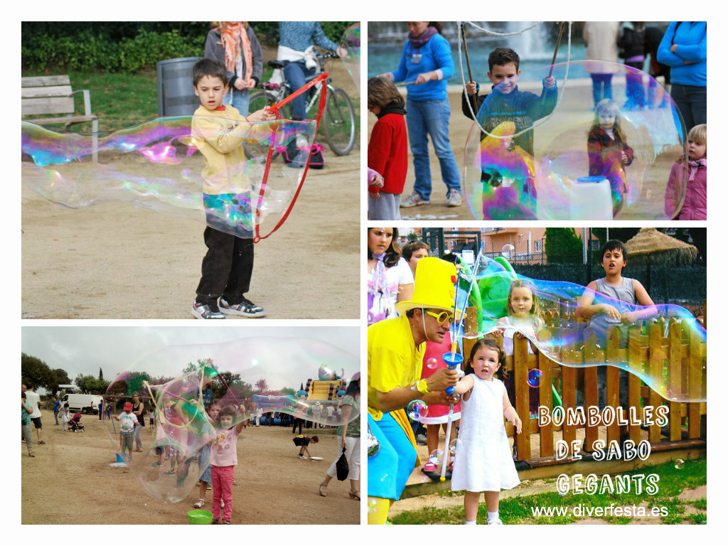 Diverfesta-Bombolles de sabó gegants