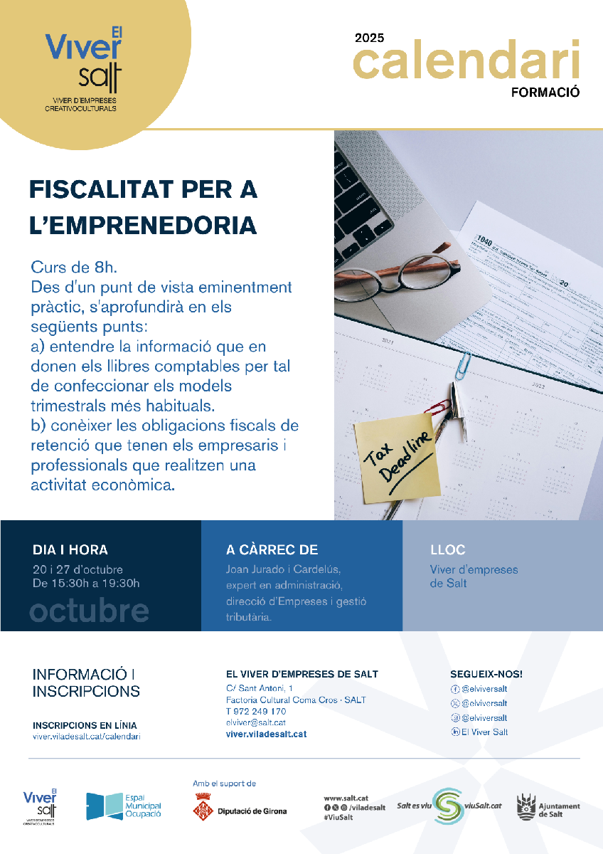 Fiscalitat per a l'emprenedoria