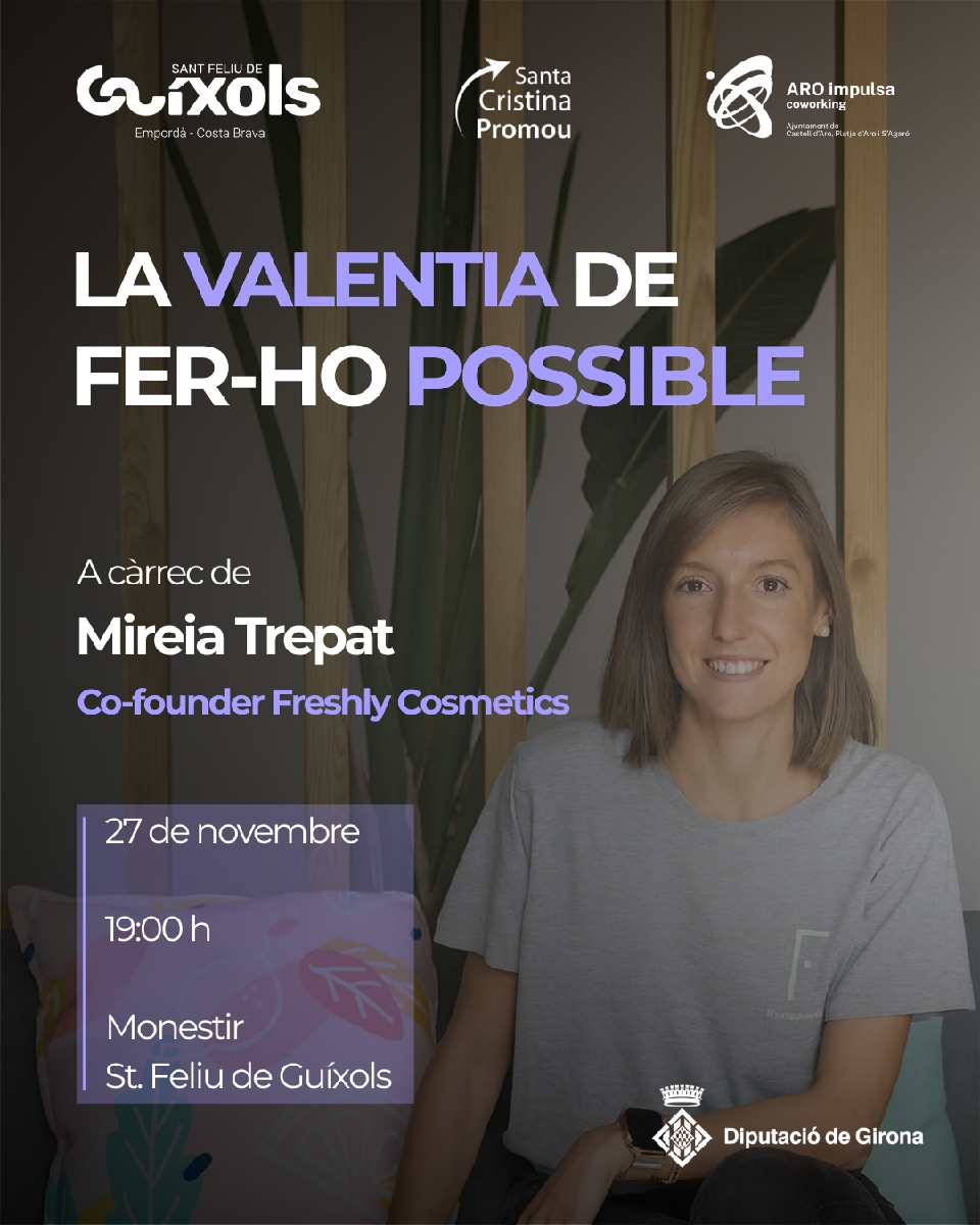 Ponència "La valentia de fer-ho possible", a càrrec de Mireia Trepat