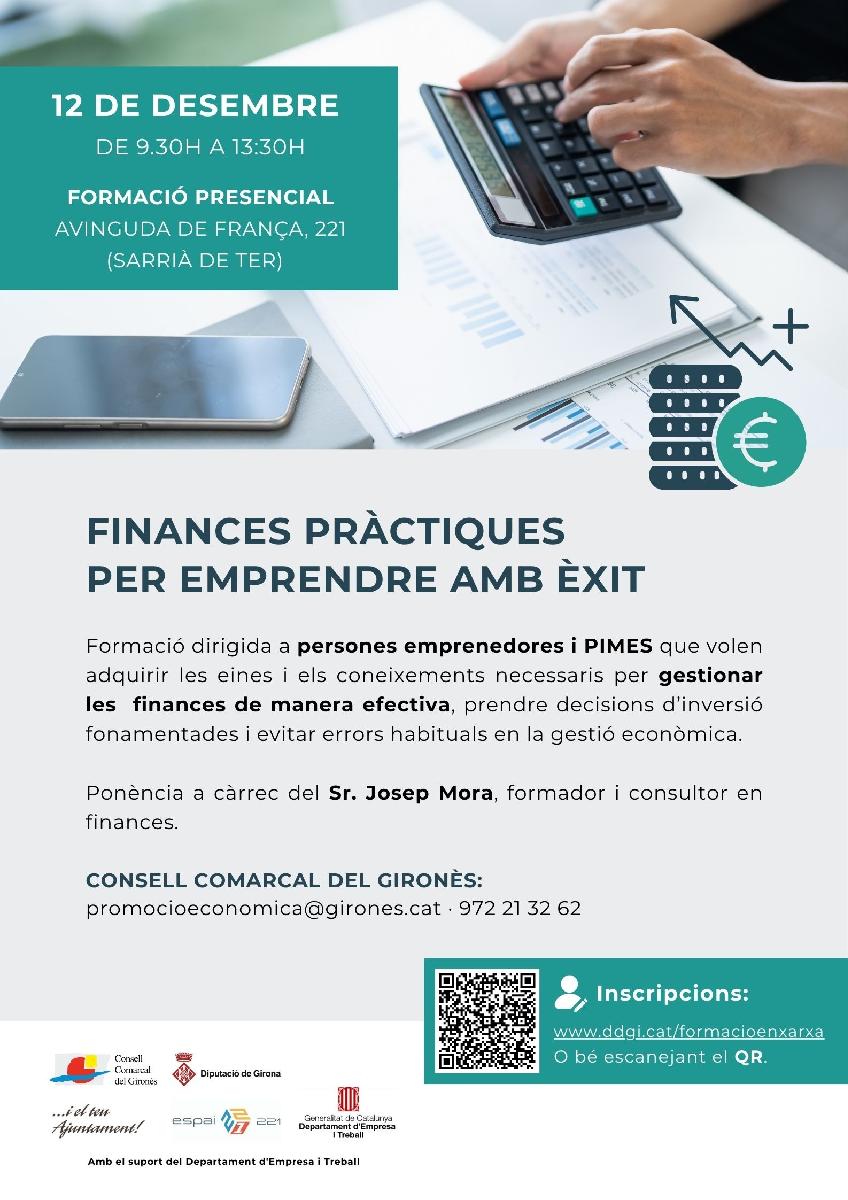 Formació finances pràctiques per emprendre amb èxit