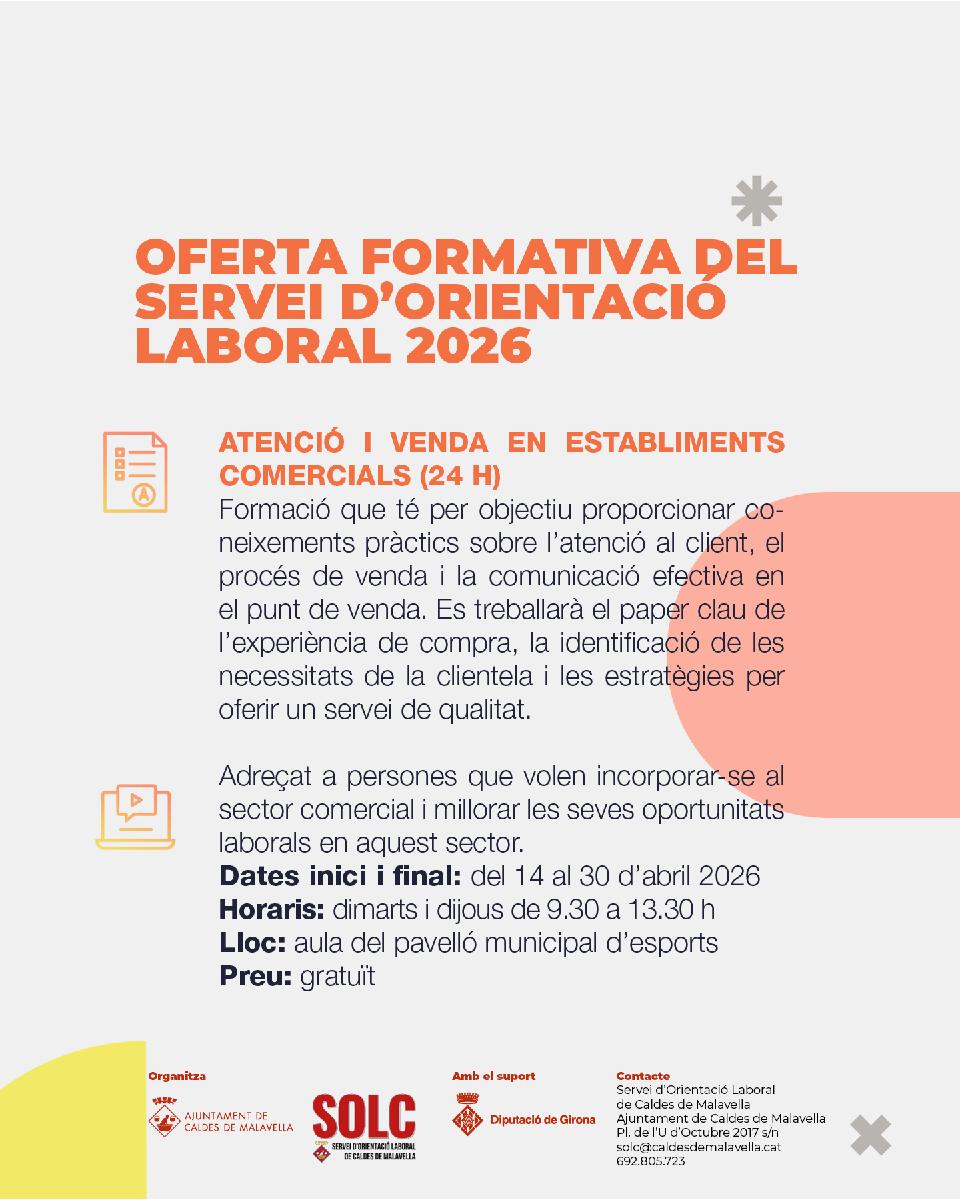 Atenció i venda en establiments comercials