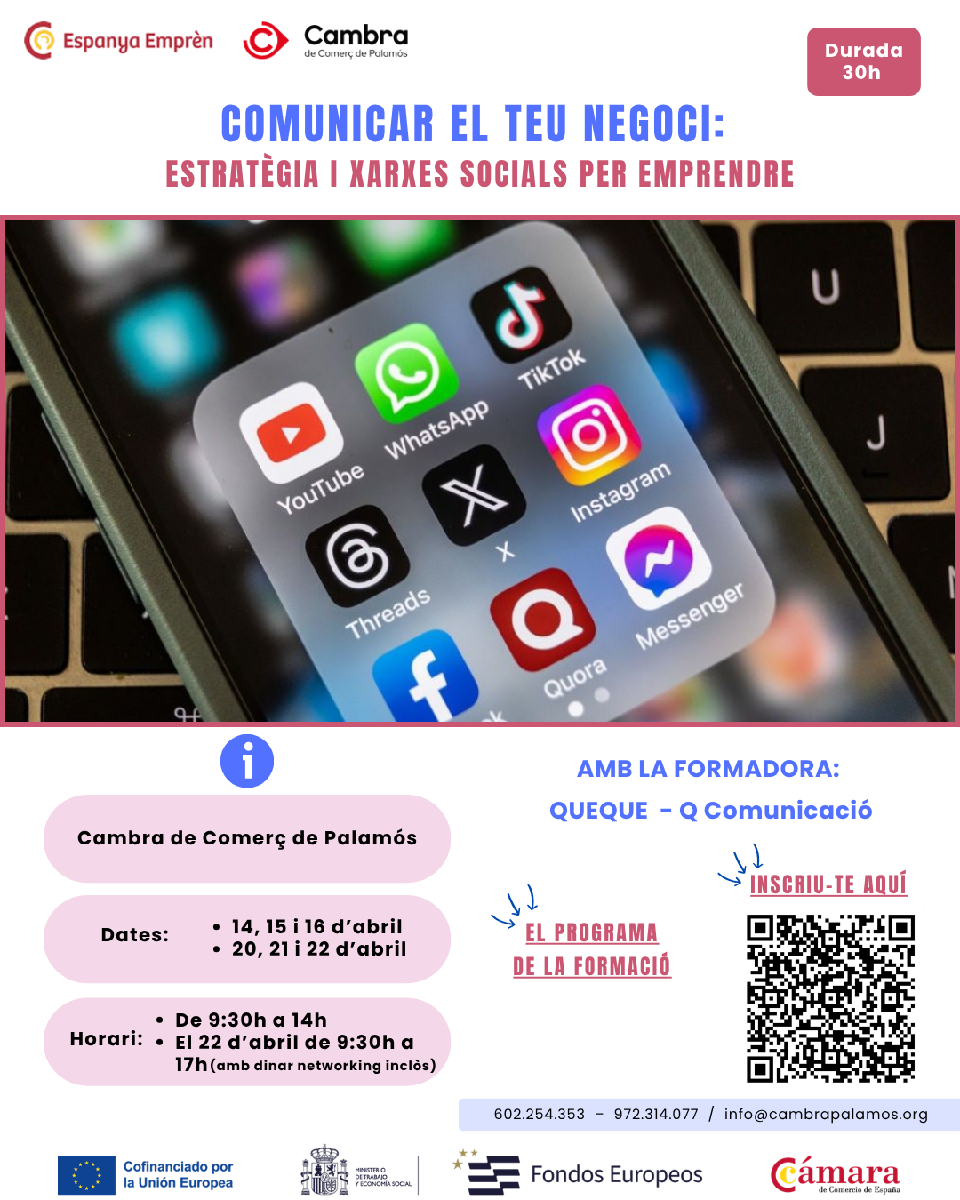 Comunicar el teu negoci: Estratègia i xarxes socials per empendre