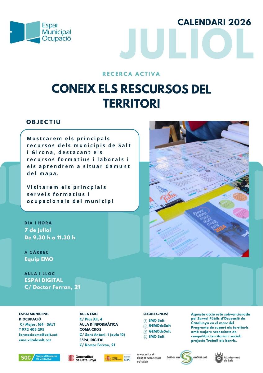 Coneix els recursos del territori