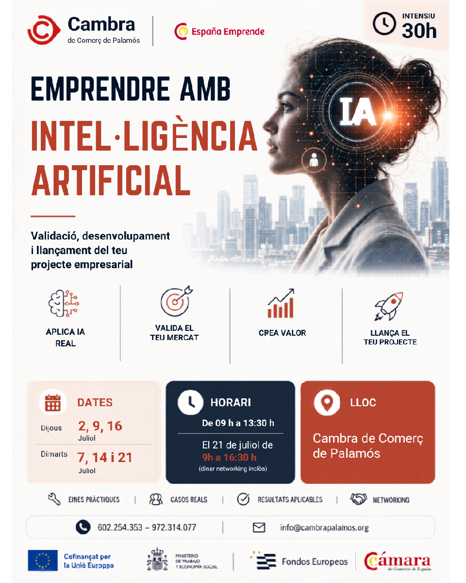Emprendre amb Intel·ligència Artificial: validació, desenvolupament i llançament del teu projecte empresarial