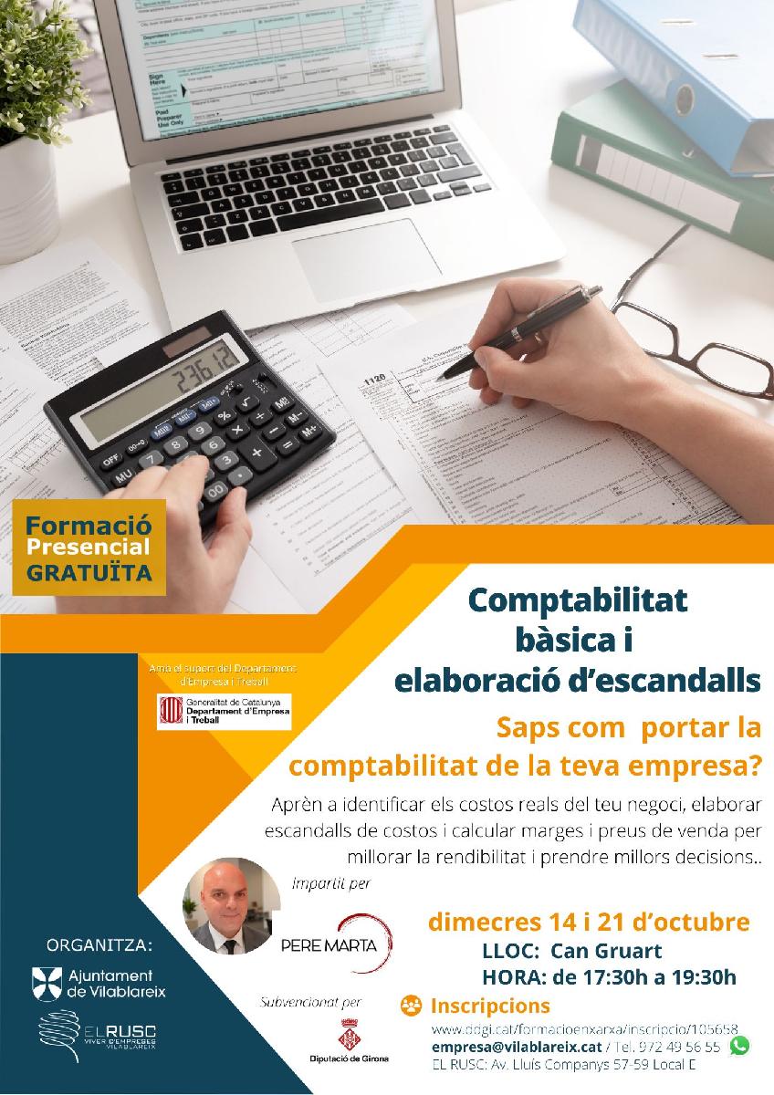 Comptabilitat bàsica i elaboració d'escandalls
