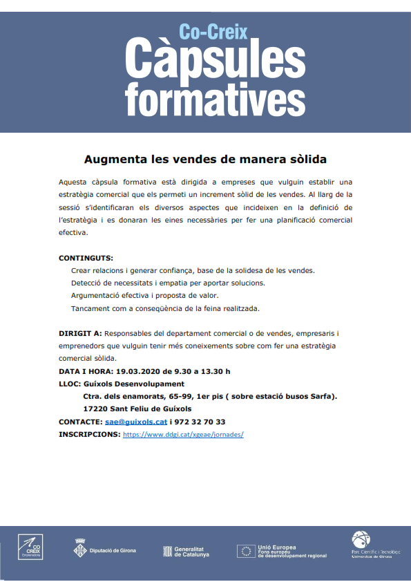 Augmenta les vendes de manera sòlida