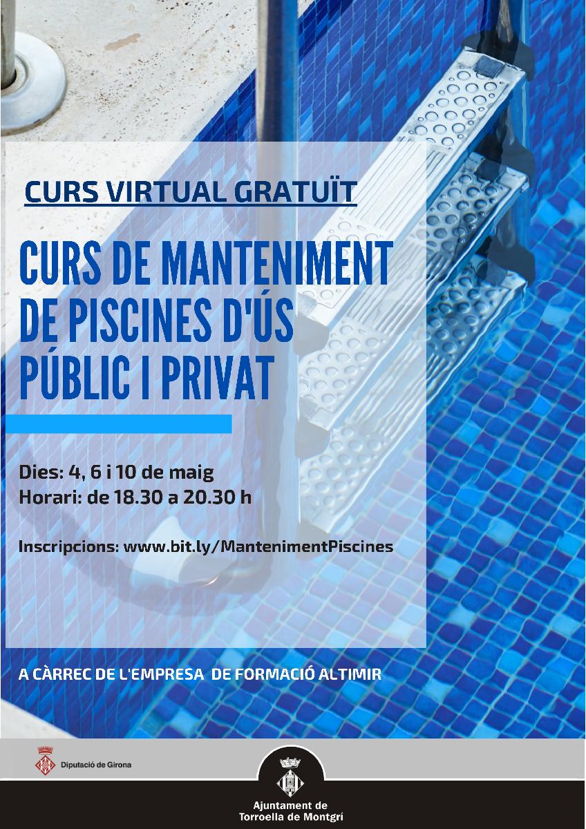 Curs de Manteniment de piscines d'ús públic i privat