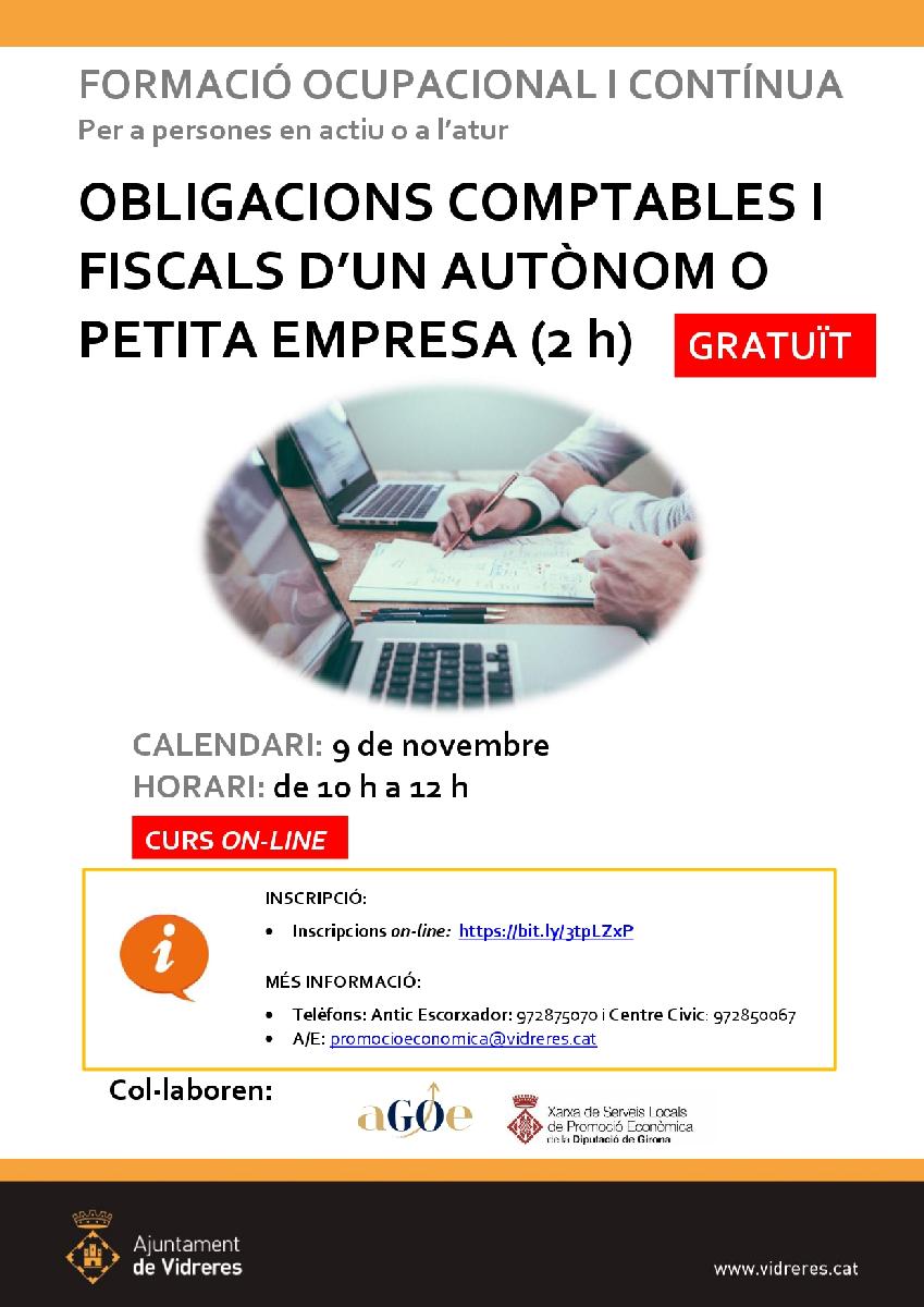 Obligacions Comptables I Fiscals D un Aut nom O Petita Empresa 