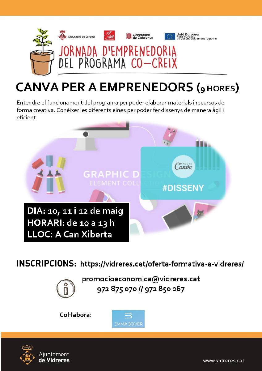 CANVA per a emprenedors (9 hores)