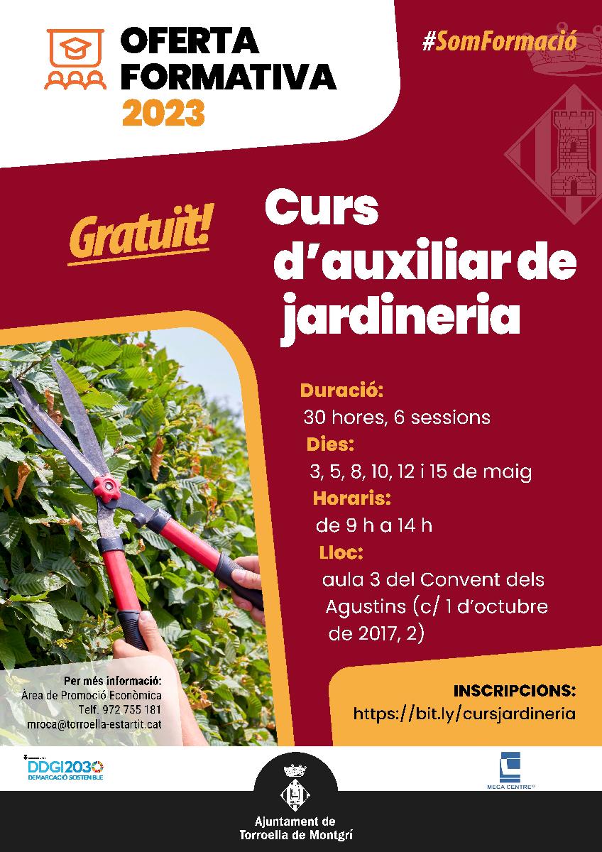 Curs d'auxiliar de jardineria