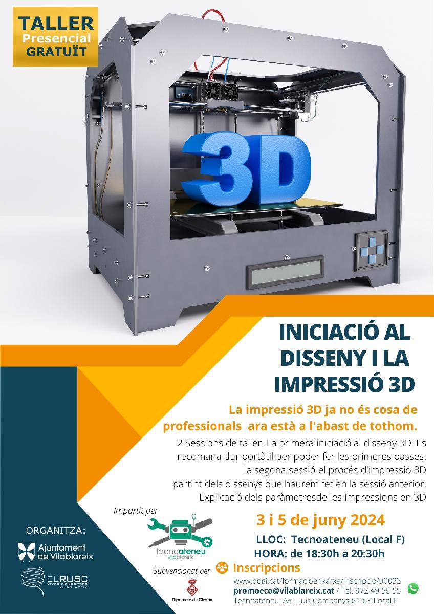 Iniciació al disseny i la impressió 3D