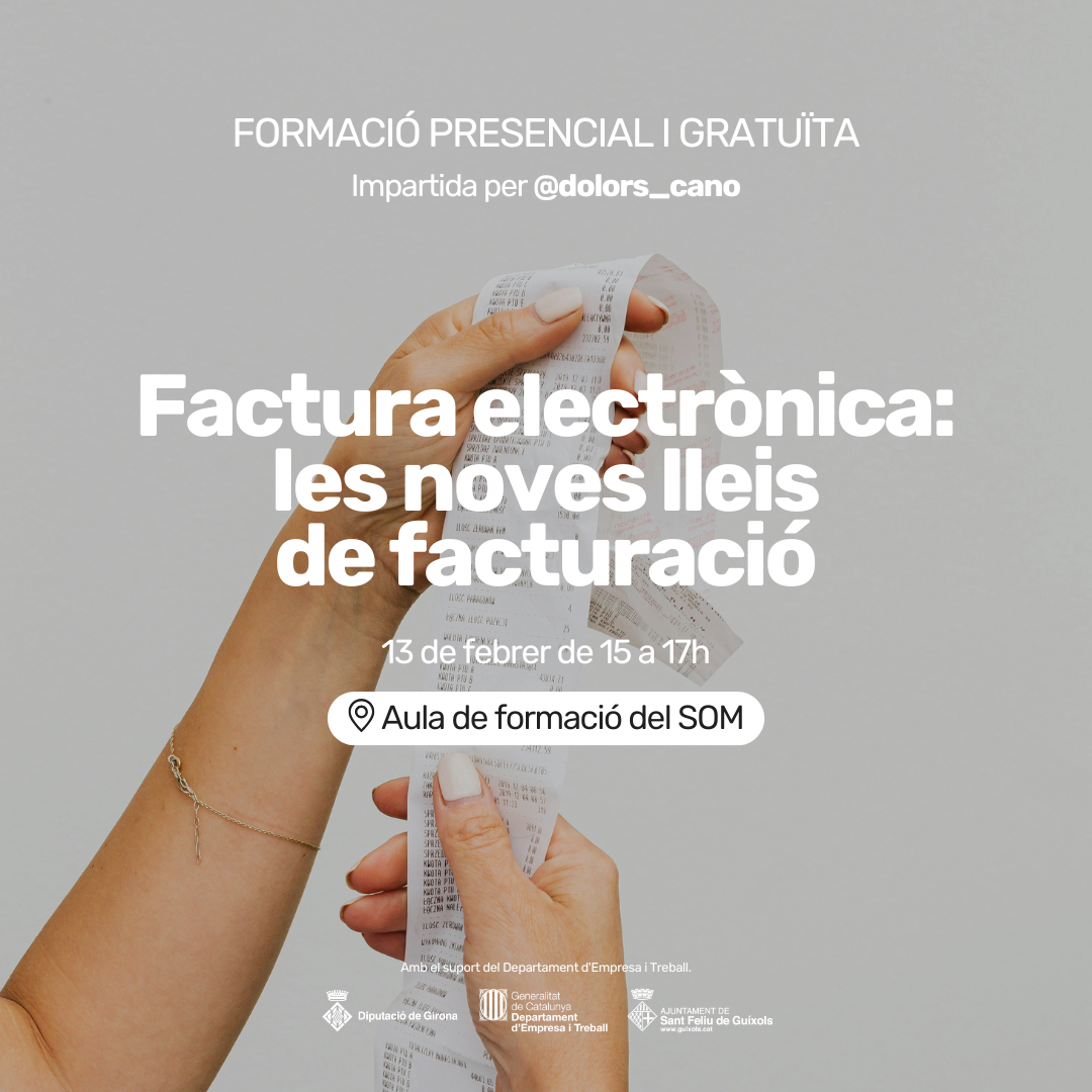 Factura electrònica per autònoms i petites empreses