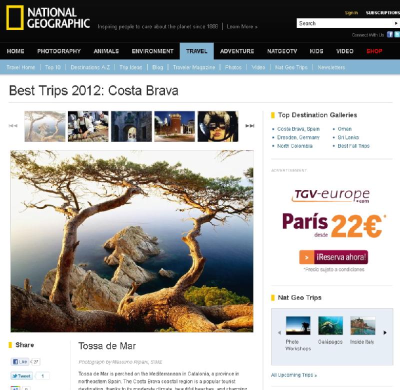 Foto : La revista National Geographic inclou la Costa Brava a la llista de les vint millors destinacions turístiques mundials d