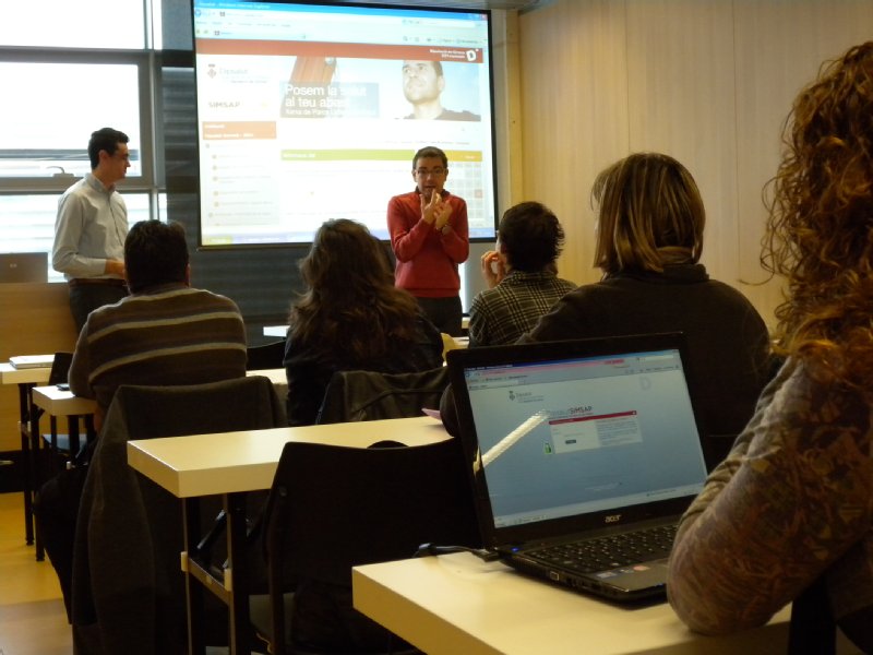 Foto : Jornada pràctica sobre el Sistema d'Informació Municipal en Salut Pública (SIMSAP)