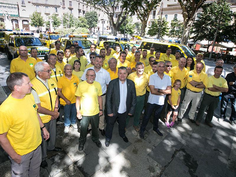 Foto : Presentació de l’inici de la campanya de prevenció d’incendis d’aquest estiu </p