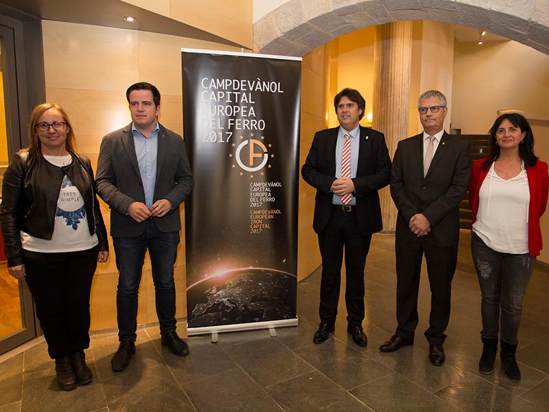 Foto : Presentaci&oacute; dels actes de l&rsquo;Any de la Capitalitat Europea del Ferro a Campdev&agrave;nol el 2017