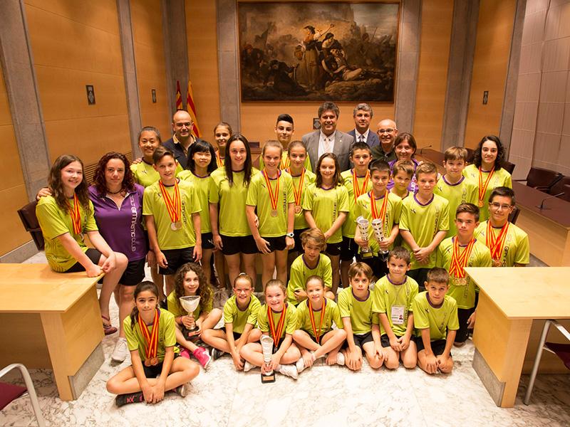 Foto : Recepci&oacute; al Salt Gimn&agrave;stic Club, el millor club de gimn&agrave;stica art&iacute;stica de l&rsquo;Estat 