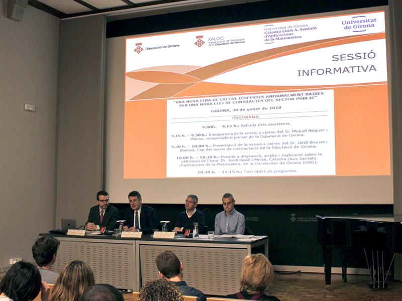 Foto : Presentació d'una nova eina per calcular les ofertes anormalment baixes en la contractació pública