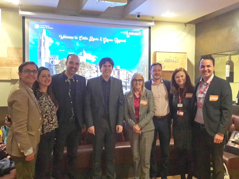 Foto : La Costa Brava es promociona a Manchester junt amb Pep Guardiola i el Girona FC