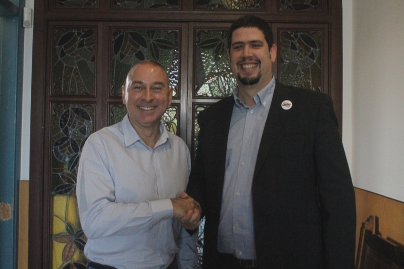 Foto : Visita del president accidental, Pau Presas, a Cassà de la Selva