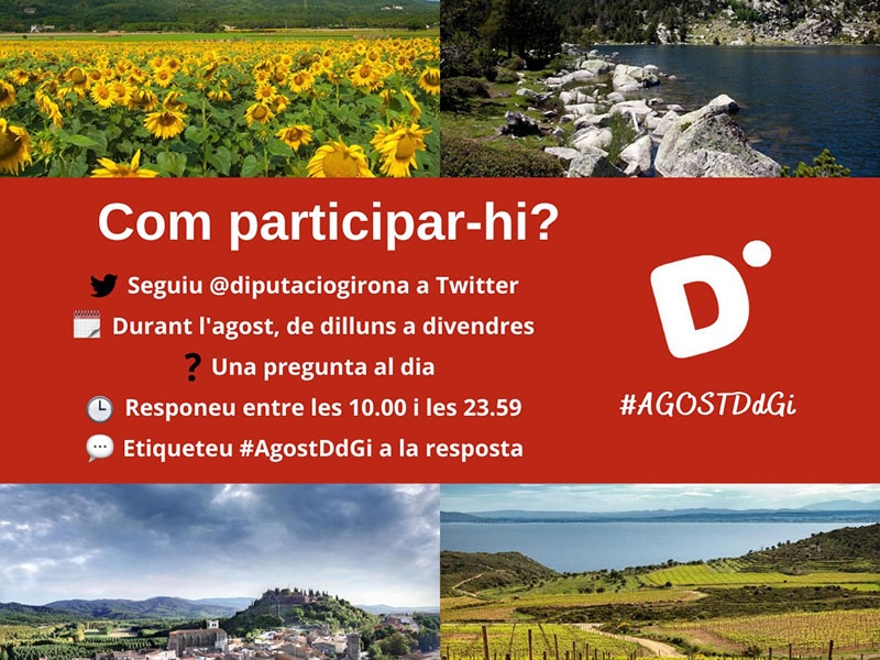 Foto : La Diputació de Girona convoca el tercer concurs de Twitter #AgostDdGI
