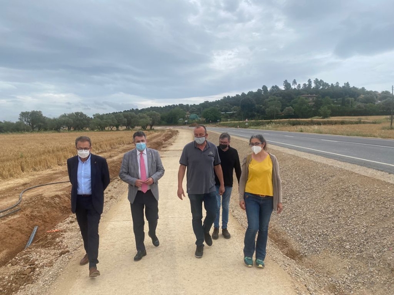 Foto : La Diputació millora la carretera de Madremanya, hi crea una via verda paral·lela i prepara la infraestructura per a 