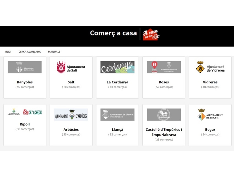 Foto 1: La plataforma de comerç en línia de la Diputació ja integra gairebé 600 establiments de les comarques gironines

