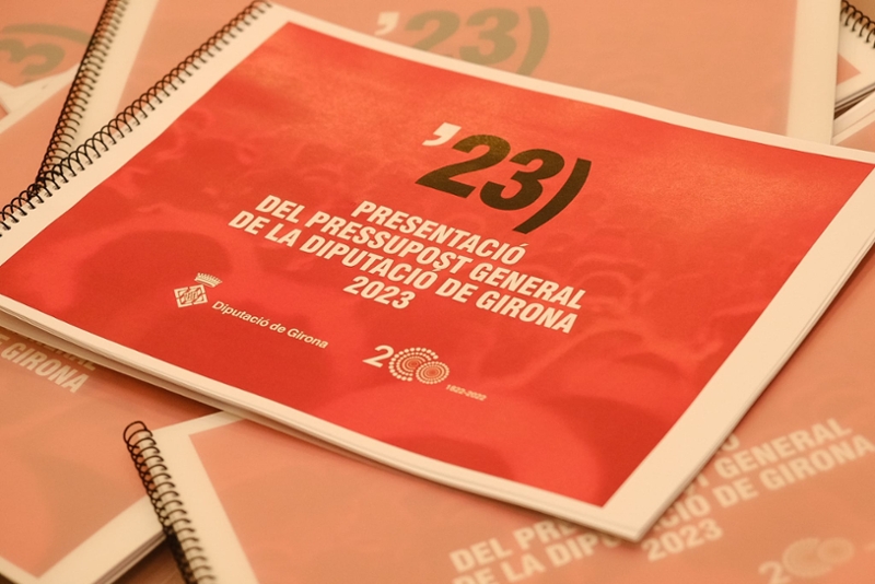 Foto 3 : La Diputació de Girona presenta el pressupost de 2023, centrat a donar resposta a la conjuntura econòmica actual