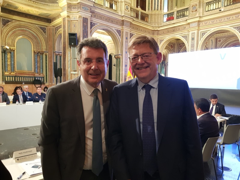 Foto 1: El president de la Diputació de Girona, Miquel Noguer, assisteix a la V Conferència de Presidències de Diputacions, a