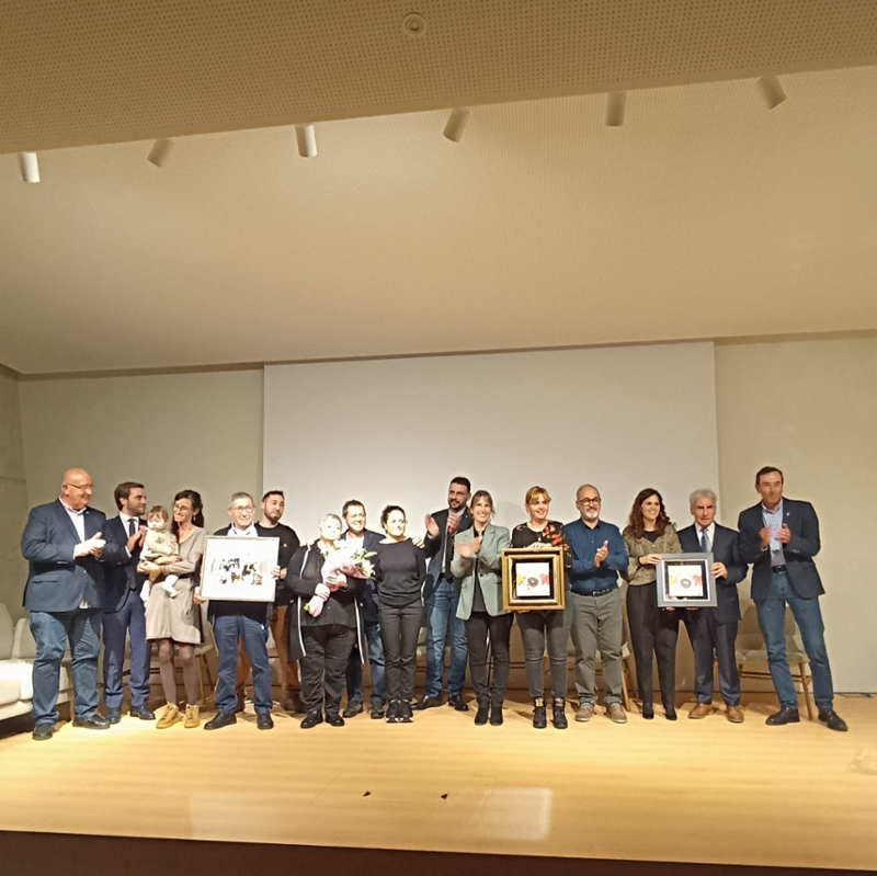 Foto : Jordi Camps en els reconeixements que atorga l'Associació d'Hostalatge de la Garrotxa
