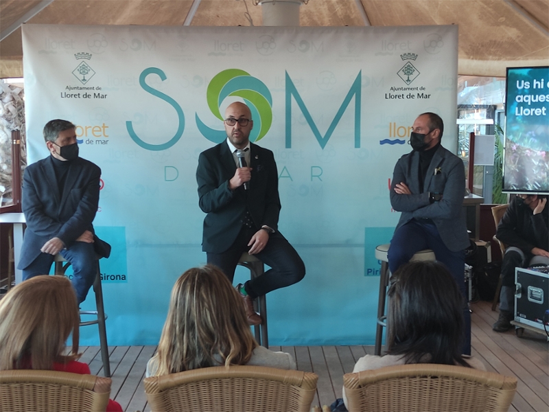 Foto : Jordi Orobitg, Jaume Dulsat i&nbsp;Carles Gilibets, en la presentació del festival.