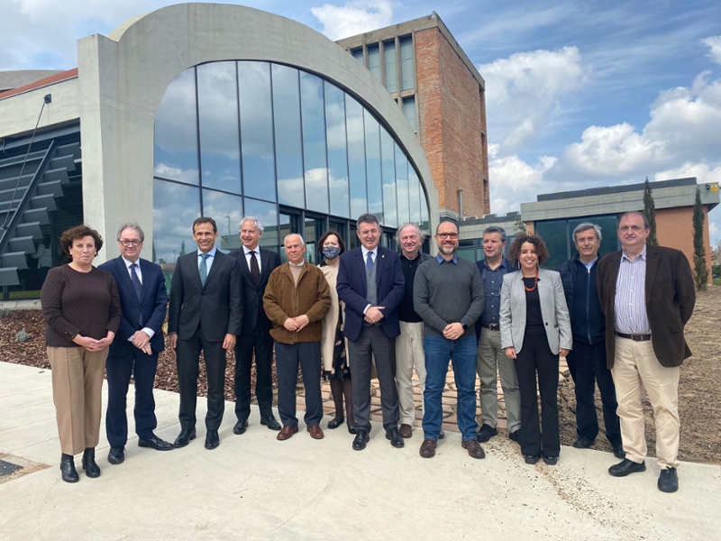 Foto : El president, Miquel Noguer, en la inauguració de la sala polivalent de la Fundació Els Joncs a Sarrià de Ter
