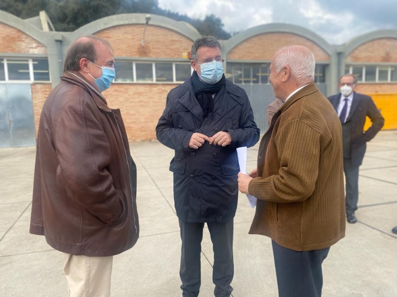 Foto 5: El president, Miquel Noguer, en la inauguració de la sala polivalent de la Fundació Els Joncs a Sarrià de Ter
