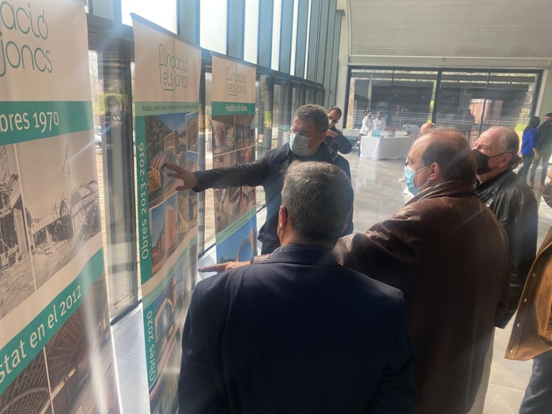 Foto 4: El president, Miquel Noguer, en la inauguració de la sala polivalent de la Fundació Els Joncs a Sarrià de Ter
