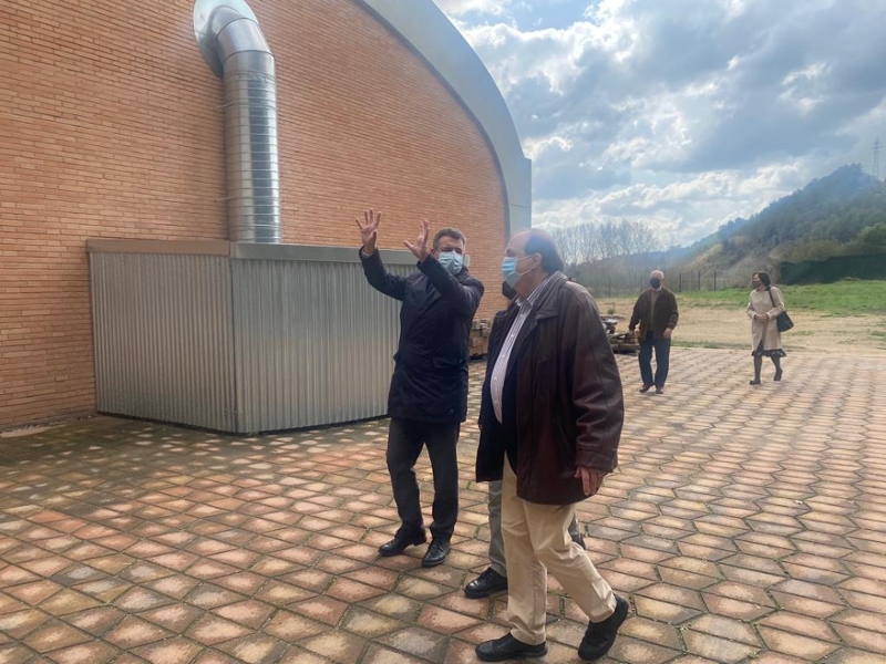 Foto 8: El president, Miquel Noguer, en la inauguració de la sala polivalent de la Fundació Els Joncs a Sarrià de Ter
