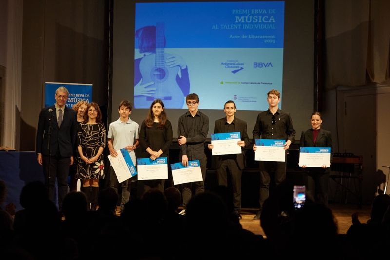 Foto 2: El Premi BBVA de música al talent individual 2023 guardona un alumne del Conservatori de Girona
