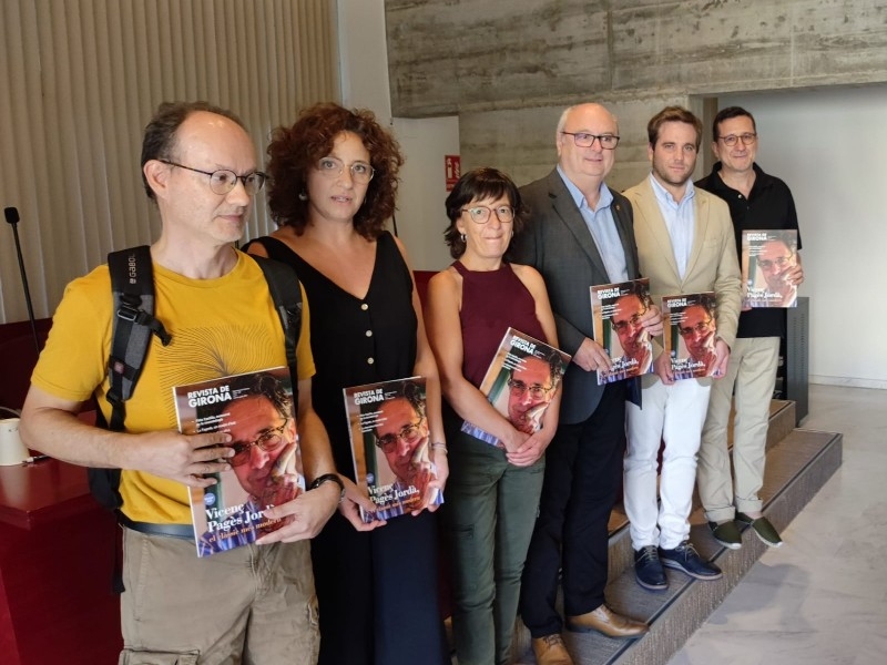 Foto : Vicenç Pagès Jordà, protagonista del dossier «VPJ, el clàssic més modern» de la Revista de Girona
