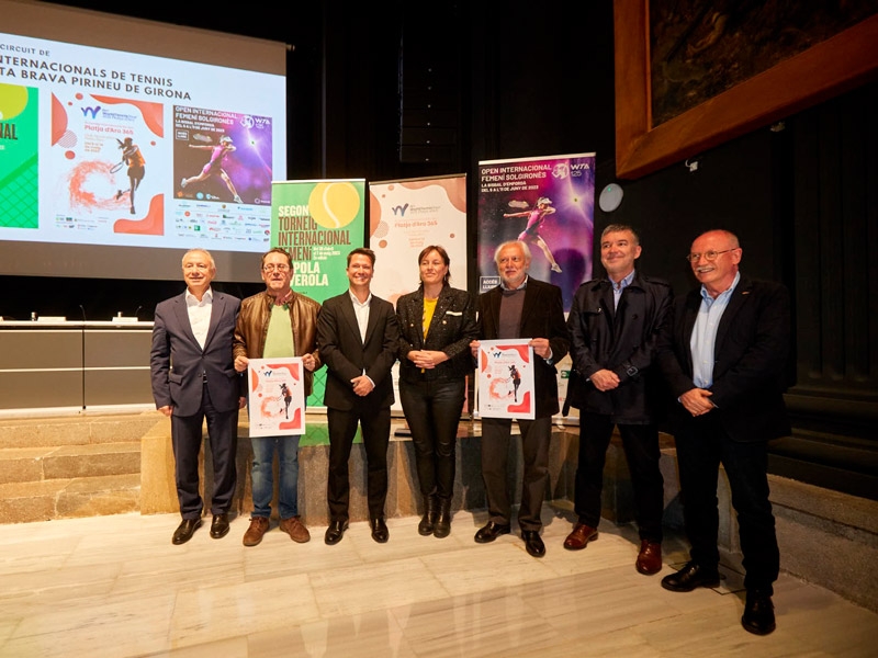 Foto : Presentació del Torneig Internacional de Tennis Femení Solgironés de la Bisbal