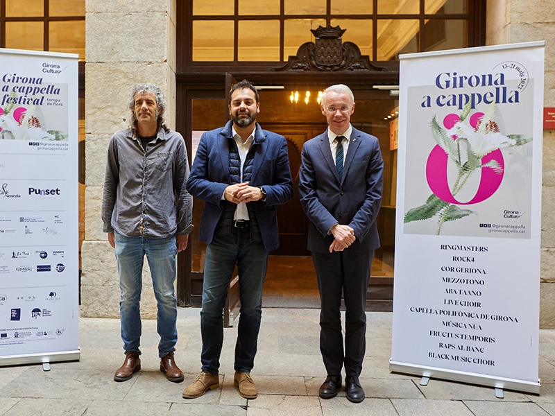 Foto 1: Presentació de l'onzena edició del festival Girona a Cappella
