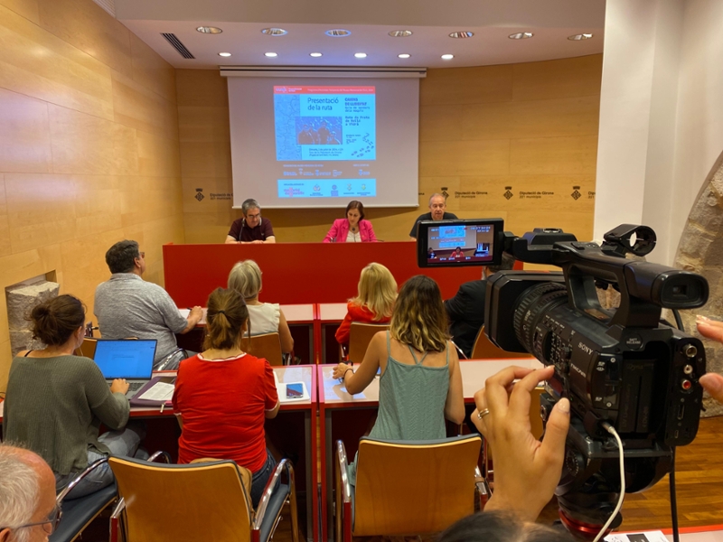 Foto 4: Presentada a la Diputació de Girona una nova ruta dels maquis de 75,2 quilòmetres, entre Prats de Molló i Vidrà 