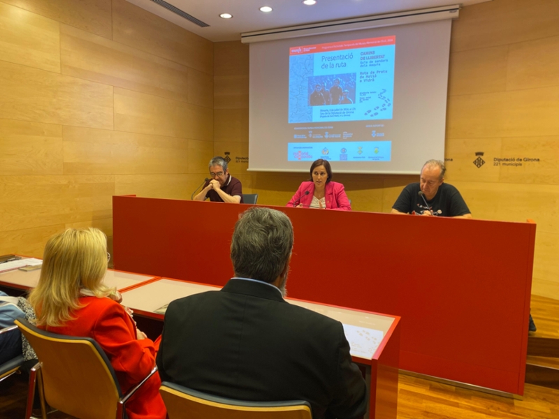 Foto : Presentada a la Diputació de Girona una nova ruta dels maquis de 75,2 quilòmetres, entre Prats de Molló i Vidrà 