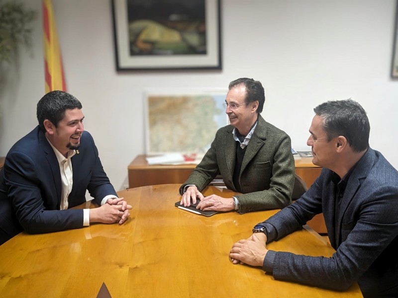 Foto : Reunió amb PIMEC Girona per establir línies de col·laboració conjunta per a l'impuls de les pimes gironines
